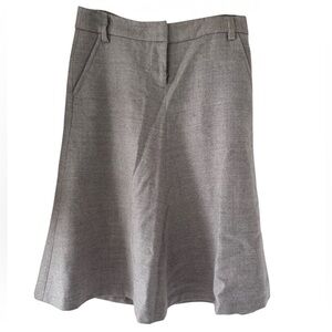 J. Crew Women’s Classic Gray A-Line Wool Skirt - 0